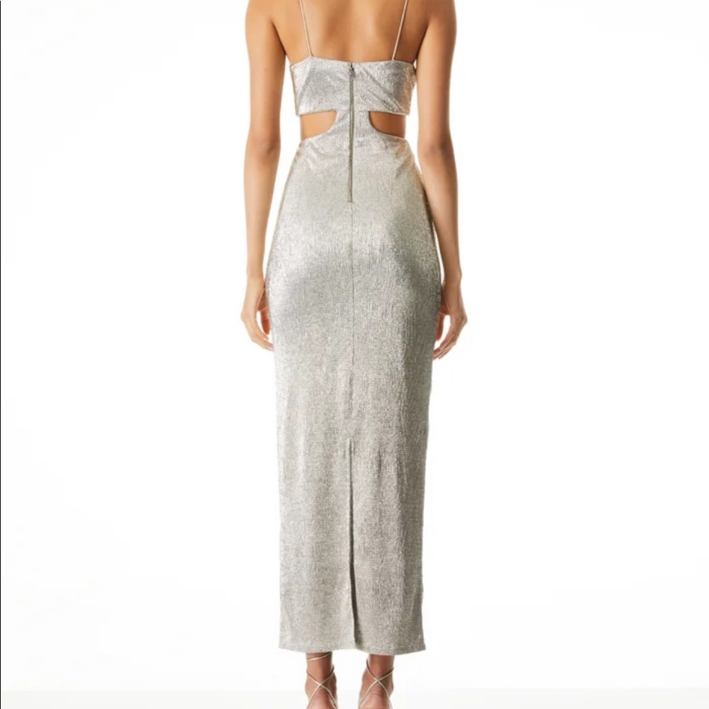 Awesome Alice and Olivia Havana dress metallic size 6